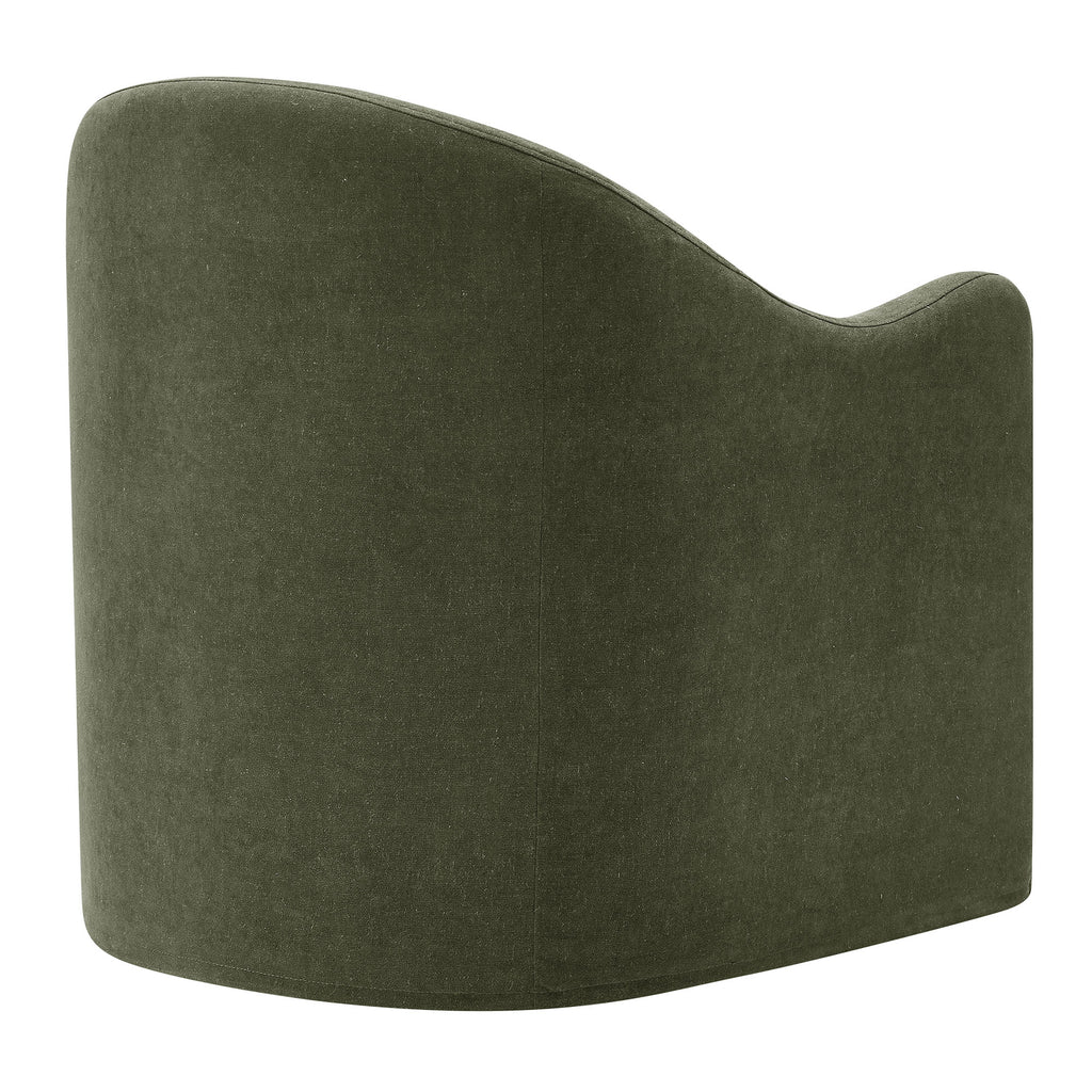 Bardot Slipcovered Linen Blend Accent Chair - Sage