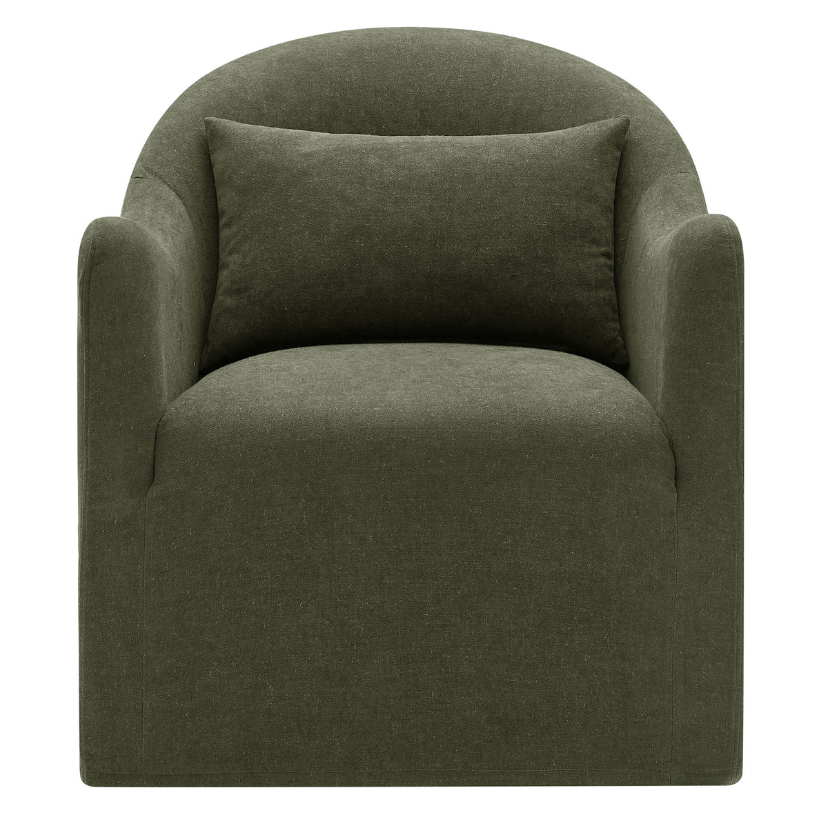Bardot Slipcovered Linen Blend Accent Chair - Sage