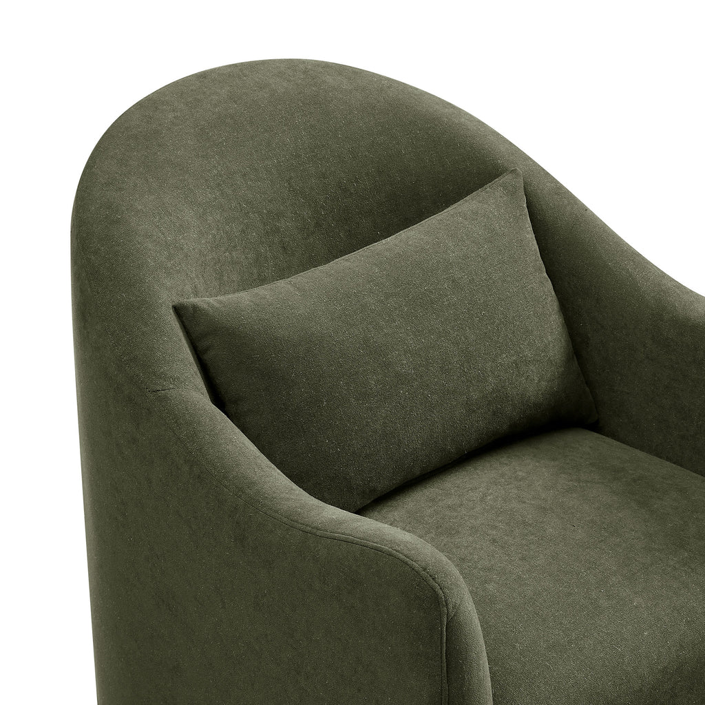 Bardot Slipcovered Linen Blend Accent Chair - Sage