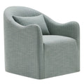 Bardot Slipcovered Striped Accent Chair - Spa Blue Stripe