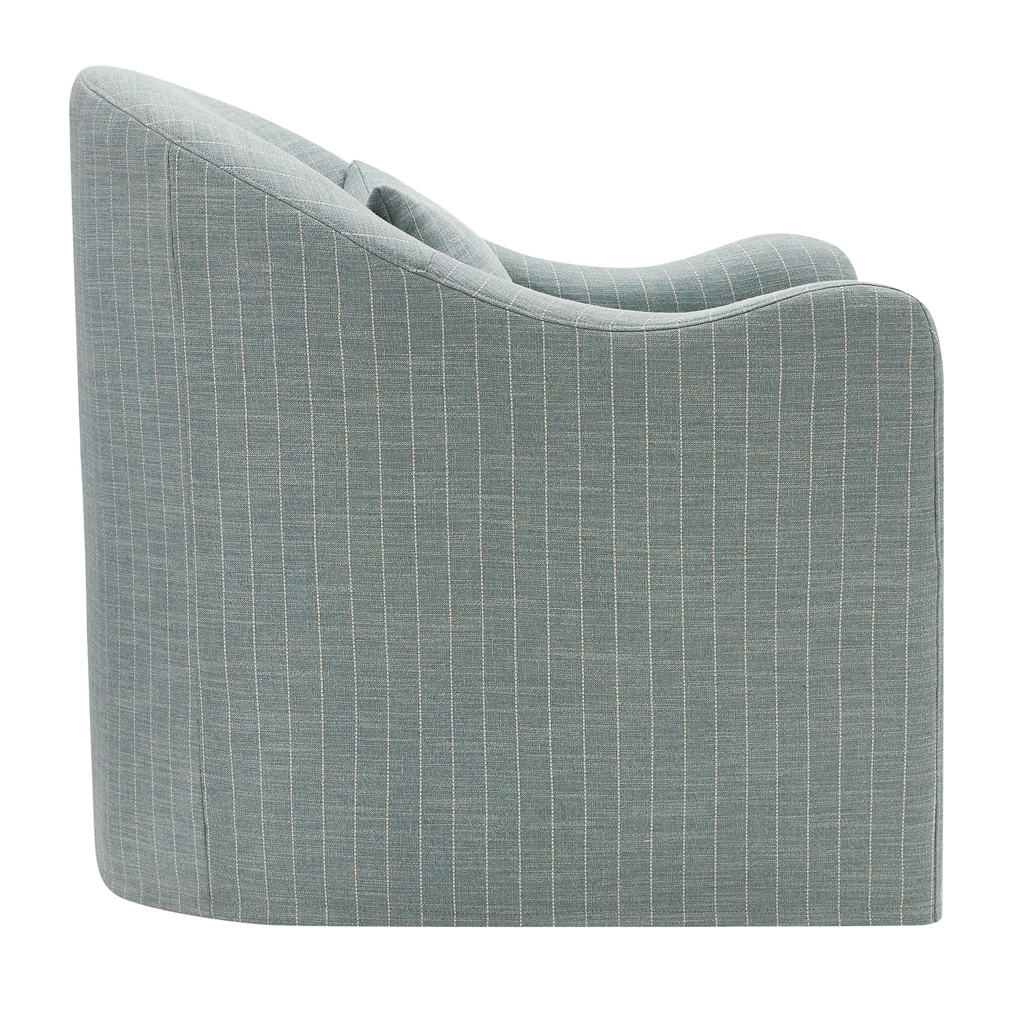 Bardot Slipcovered Striped Accent Chair - Spa Blue Stripe