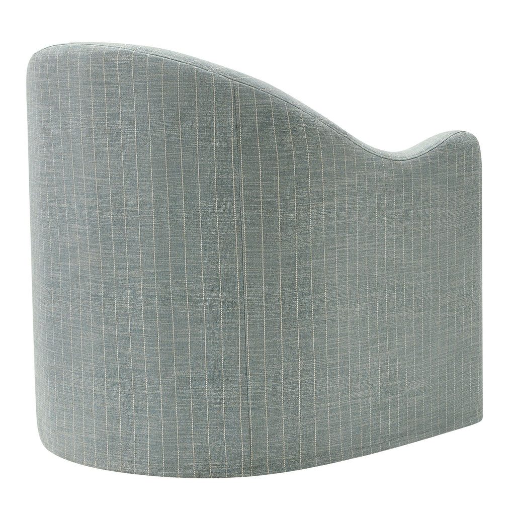 Bardot Slipcovered Striped Accent Chair - Spa Blue Stripe