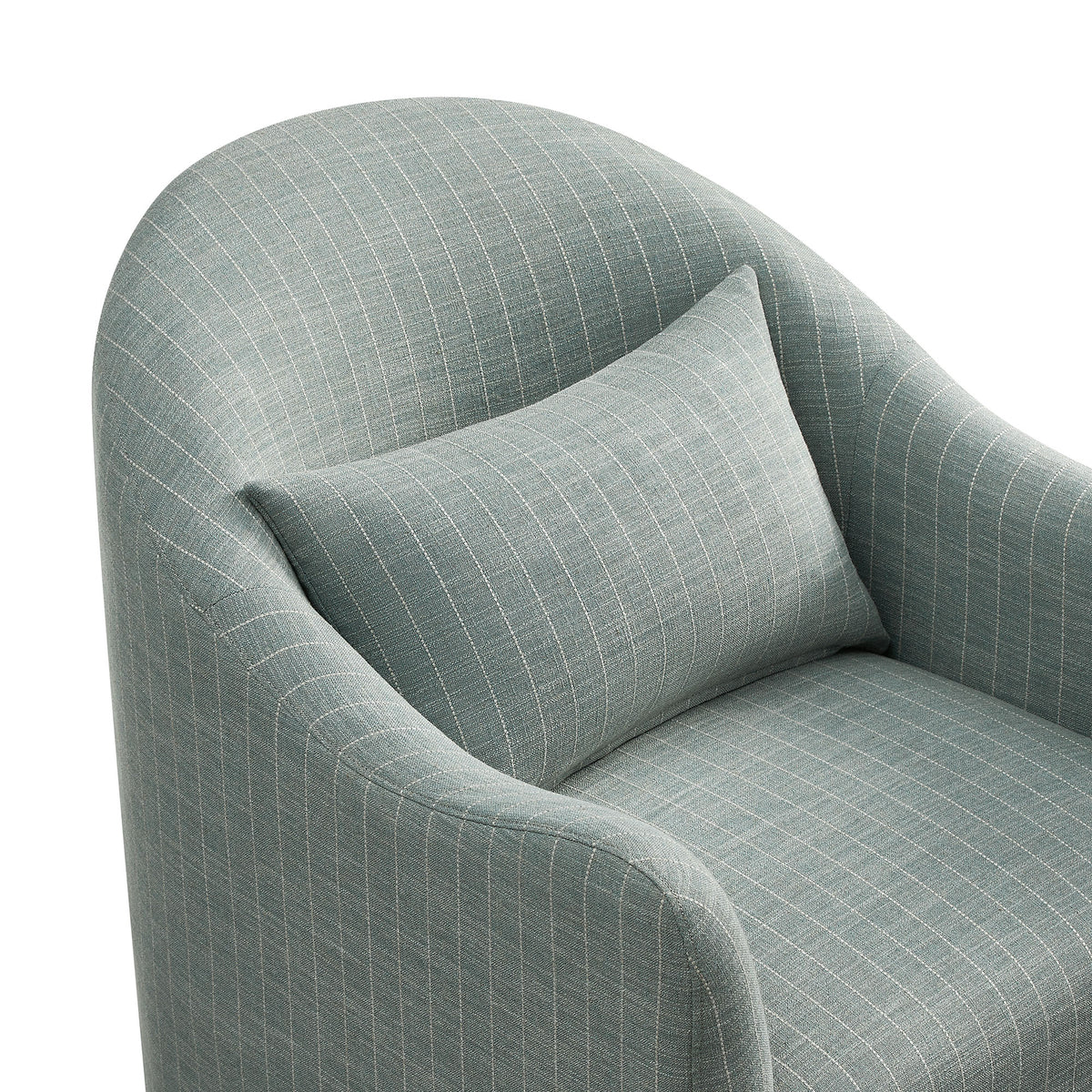 Bardot Slipcovered Striped Accent Chair - Spa Blue Stripe