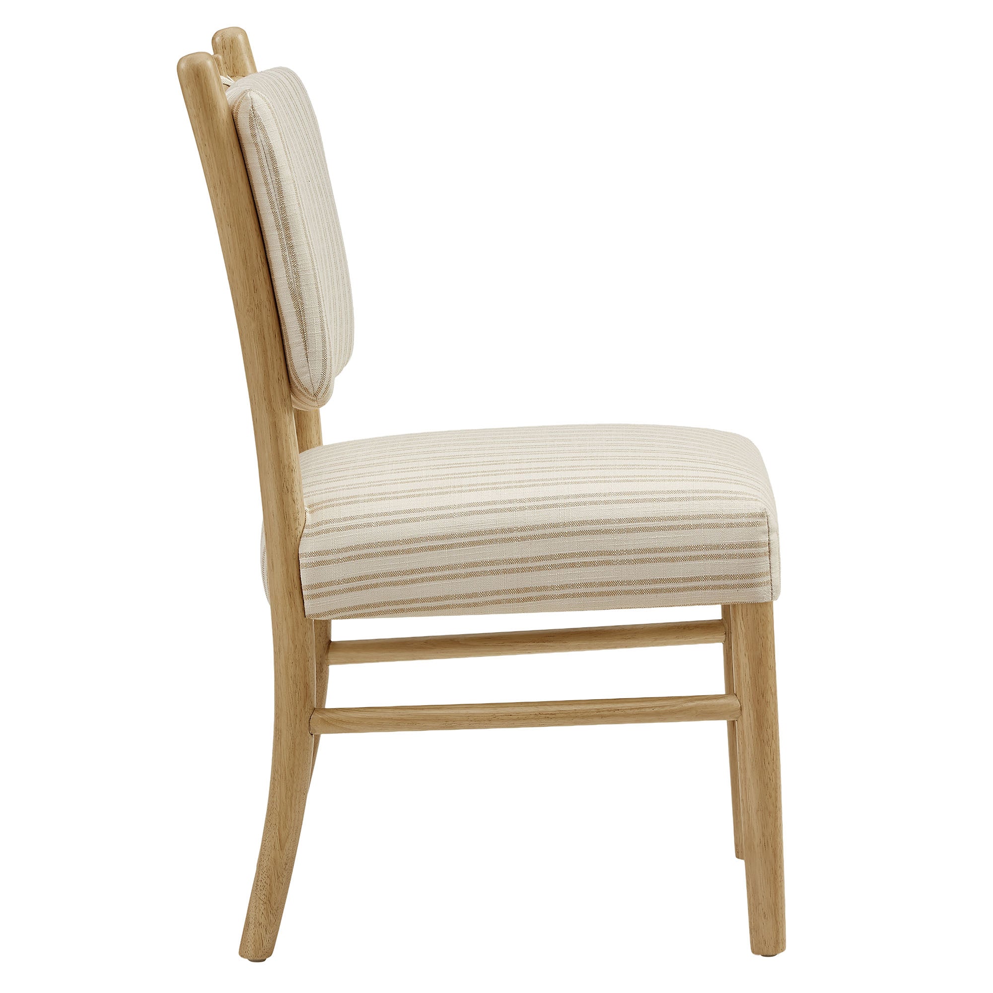 Mauden Striped Dining Side Chairs Set of 2 - Oatmeal Stripe