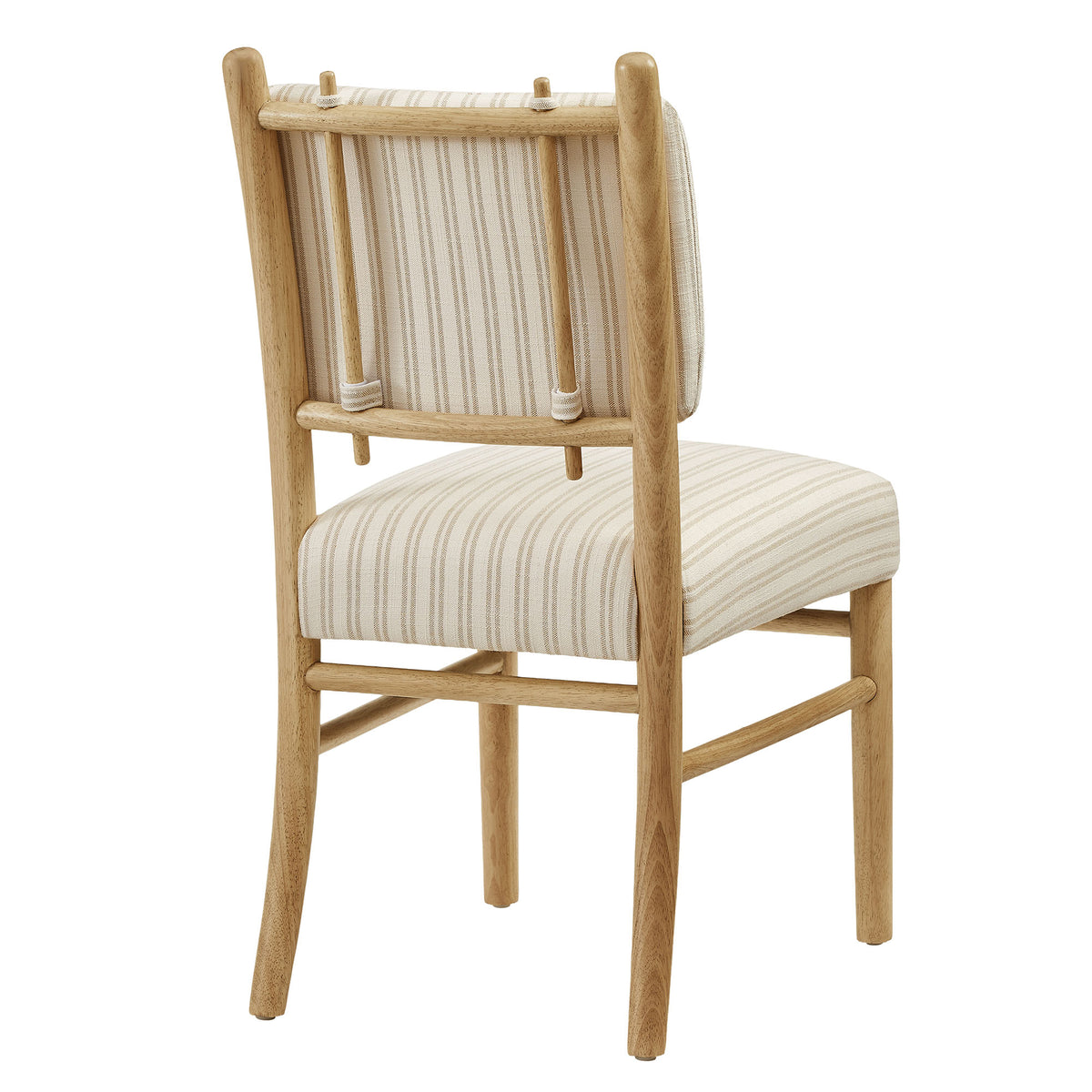 Mauden Striped Dining Side Chairs Set of 2 - Oatmeal Stripe