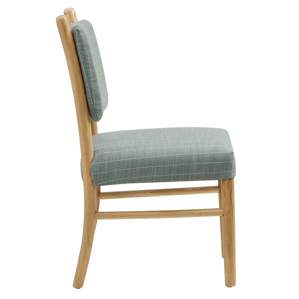 Mauden Striped Dining Side Chairs Set of 2 - Spa Blue Stripe