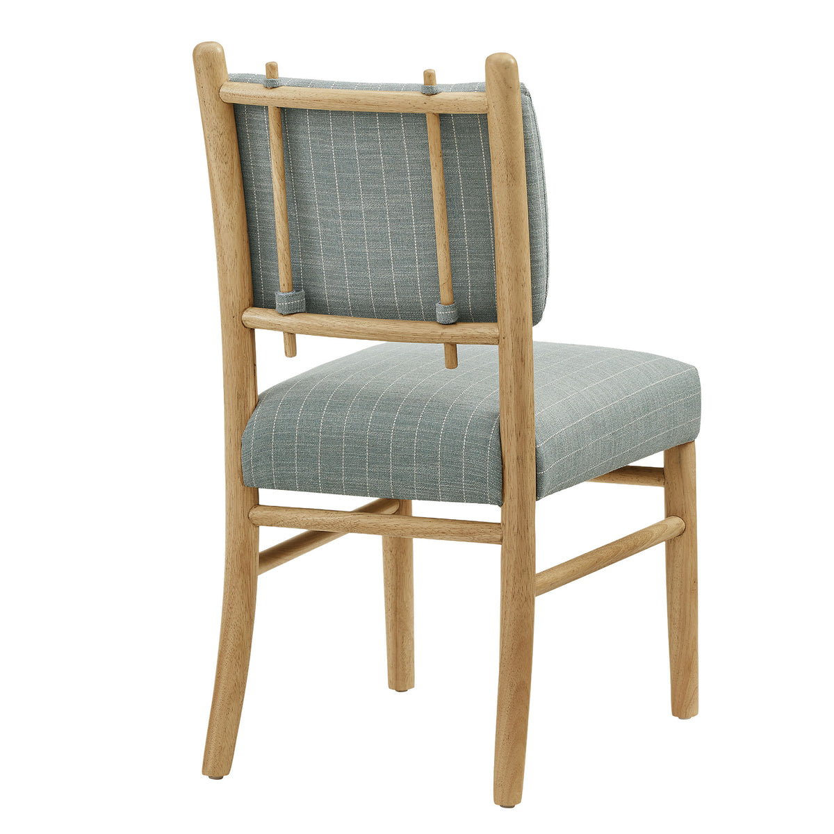 Mauden Striped Dining Side Chairs Set of 2 - Spa Blue Stripe