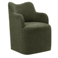 Cordelle Linen Blend Swivel Dining Chair - Sage