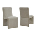 Emory Upholstered Fabric Dining Side Chair Set of 2 - Linen