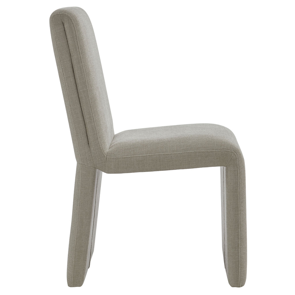 Emory Upholstered Fabric Dining Side Chair Set of 2 - Linen