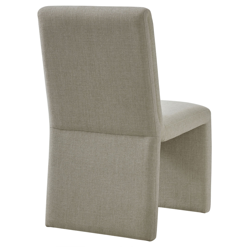Emory Upholstered Fabric Dining Side Chair Set of 2 - Linen