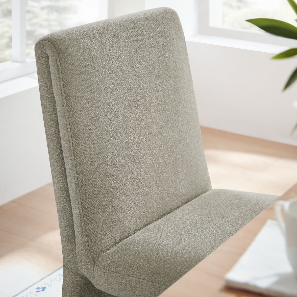 Emory Upholstered Fabric Dining Side Chair Set of 2 - Linen