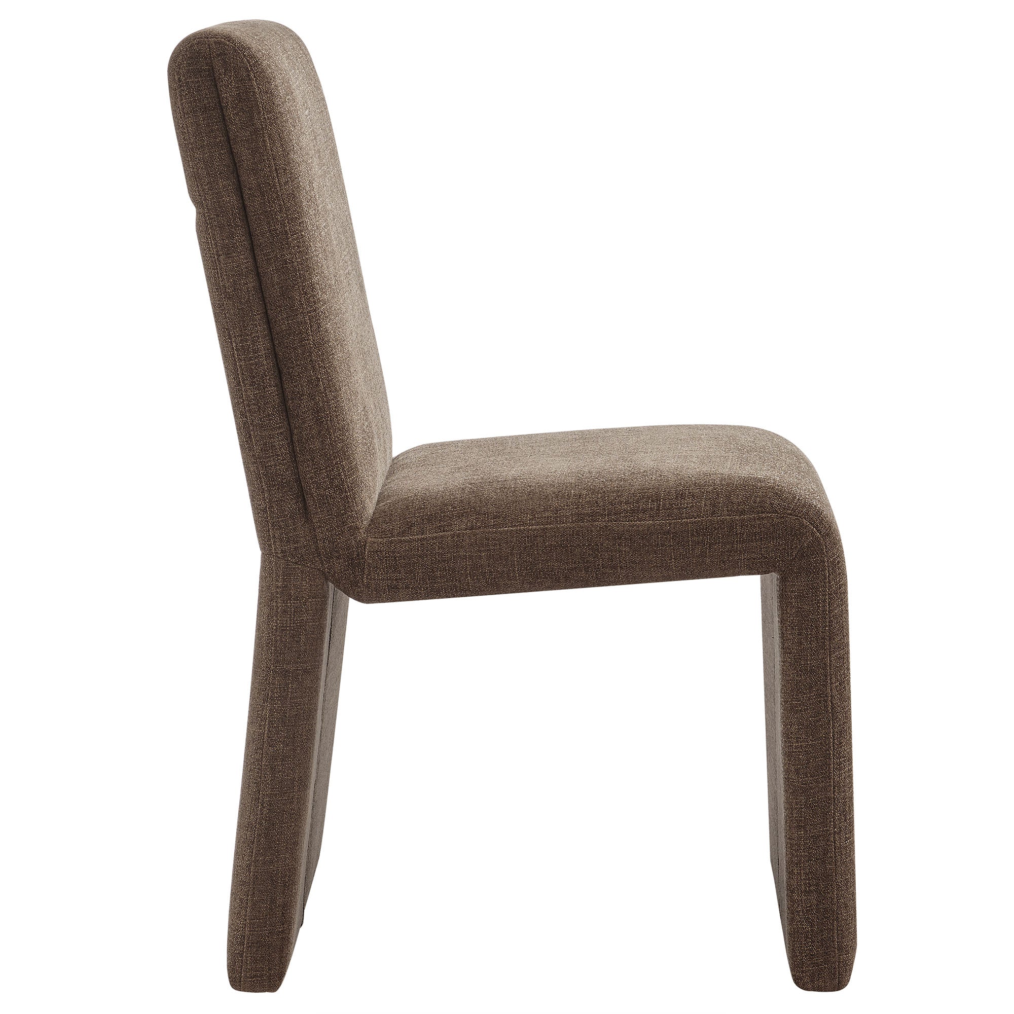 Emory Upholstered Fabric Dining Side Chair Set of 2 - Mocha