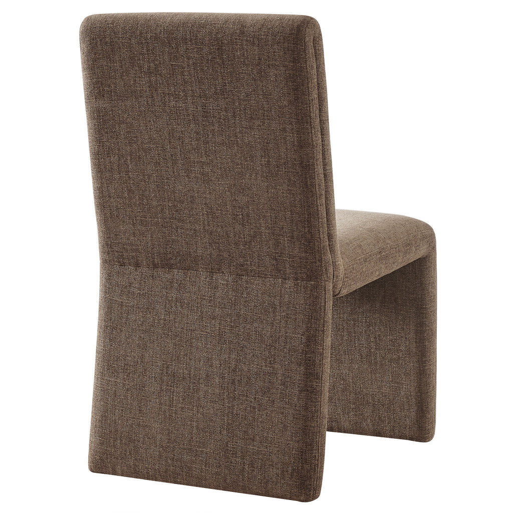 Emory Upholstered Fabric Dining Side Chair Set of 2 - Mocha