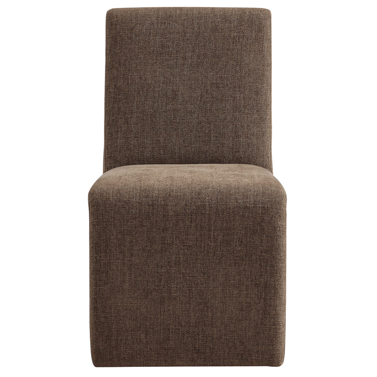 Emory Upholstered Fabric Dining Side Chair Set of 2 - Mocha