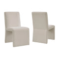 Emory Upholstered Fabric Dining Side Chair Set of 2 - Salt