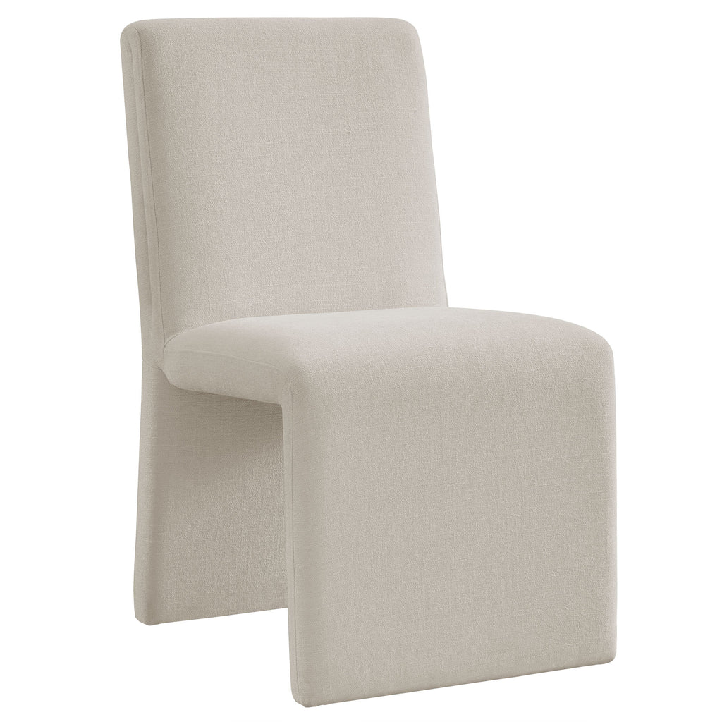 Emory Upholstered Fabric Dining Side Chair Set of 2 - Salt