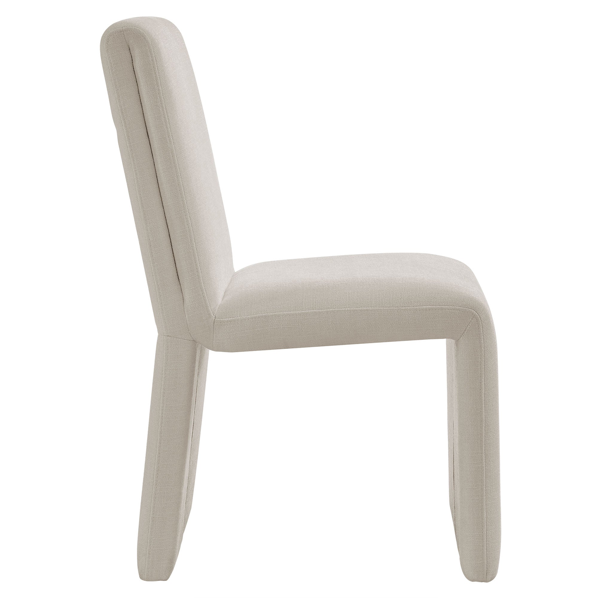 Emory Upholstered Fabric Dining Side Chair Set of 2 - Salt