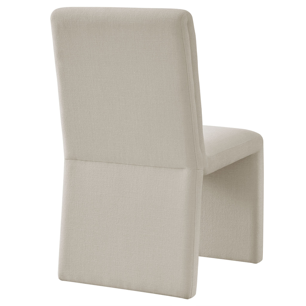 Emory Upholstered Fabric Dining Side Chair Set of 2 - Salt