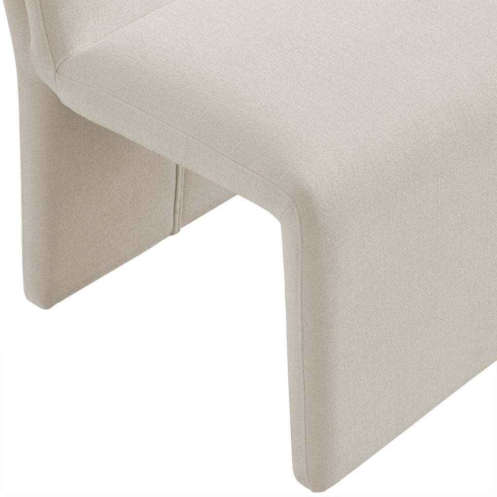 Emory Upholstered Fabric Dining Side Chair Set of 2 - Salt