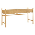 Darcy 62 Inch Wood Computer Desk - Oak
