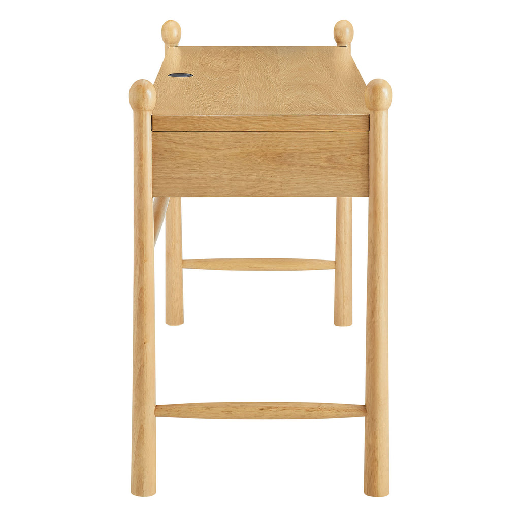 Darcy 62 Inch Wood Computer Desk - Oak