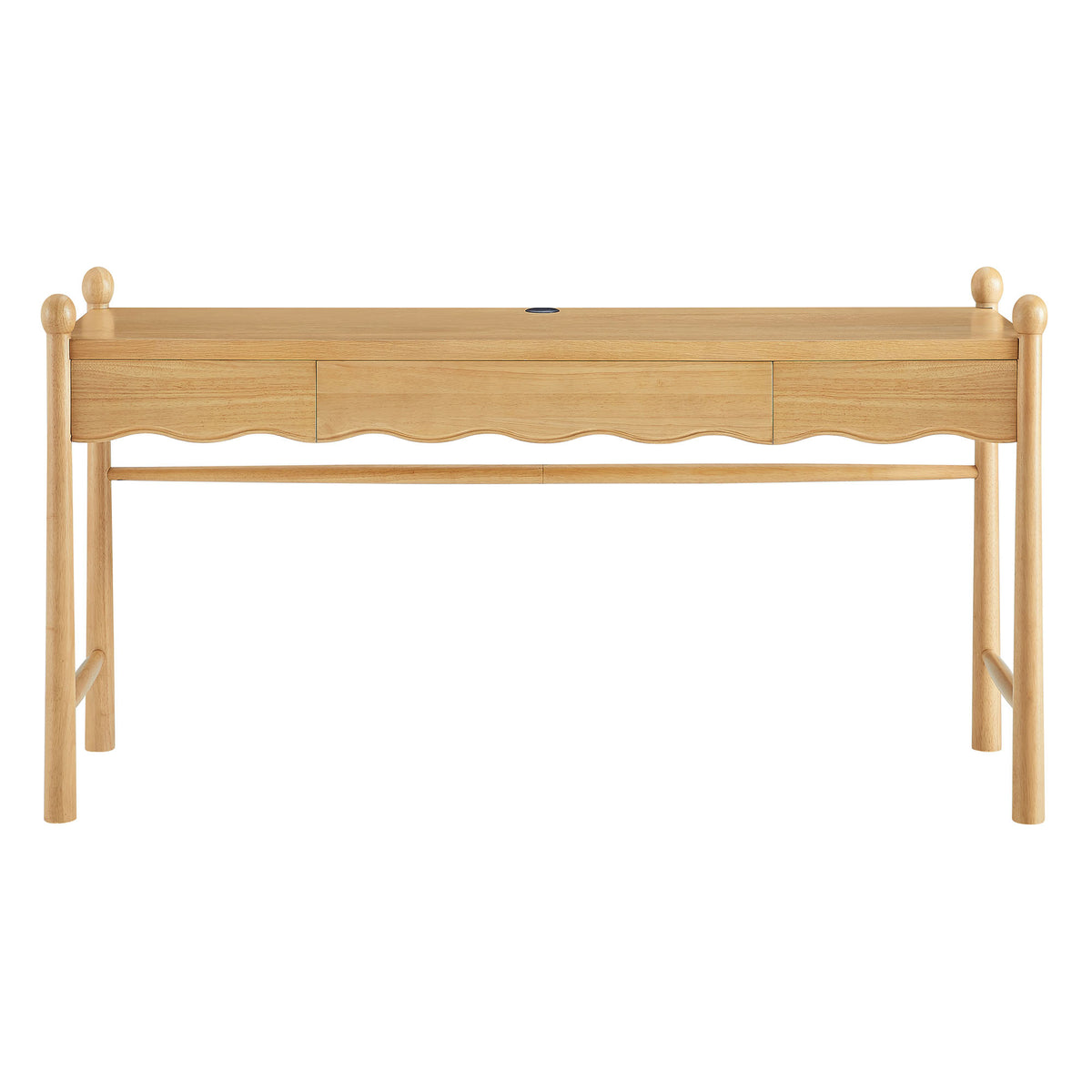 Darcy 62 Inch Wood Computer Desk - Oak