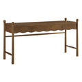 Darcy 62 Inch Wood Computer Desk - Walnut