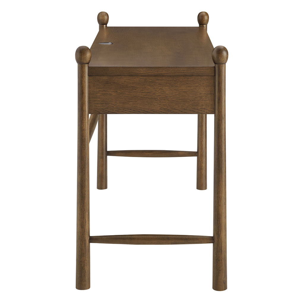 Darcy 62 Inch Wood Computer Desk - Walnut