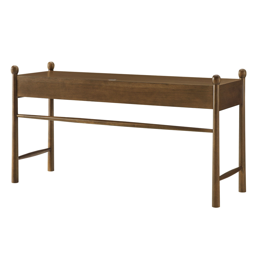 Darcy 62 Inch Wood Computer Desk - Walnut