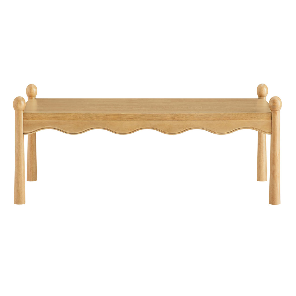 Darcy 46 Inch Wood Coffee Table - Oak
