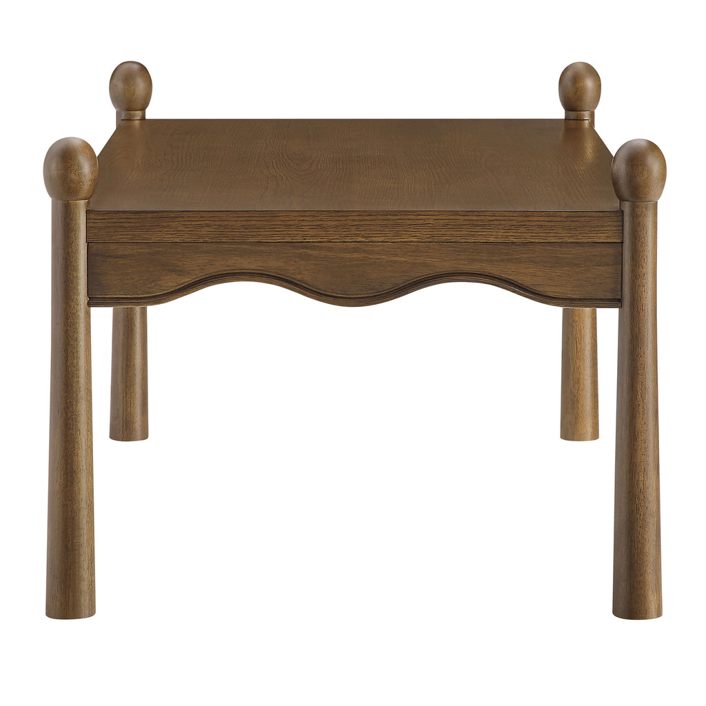 Darcy 46 Inch Wood Coffee Table - Walnut