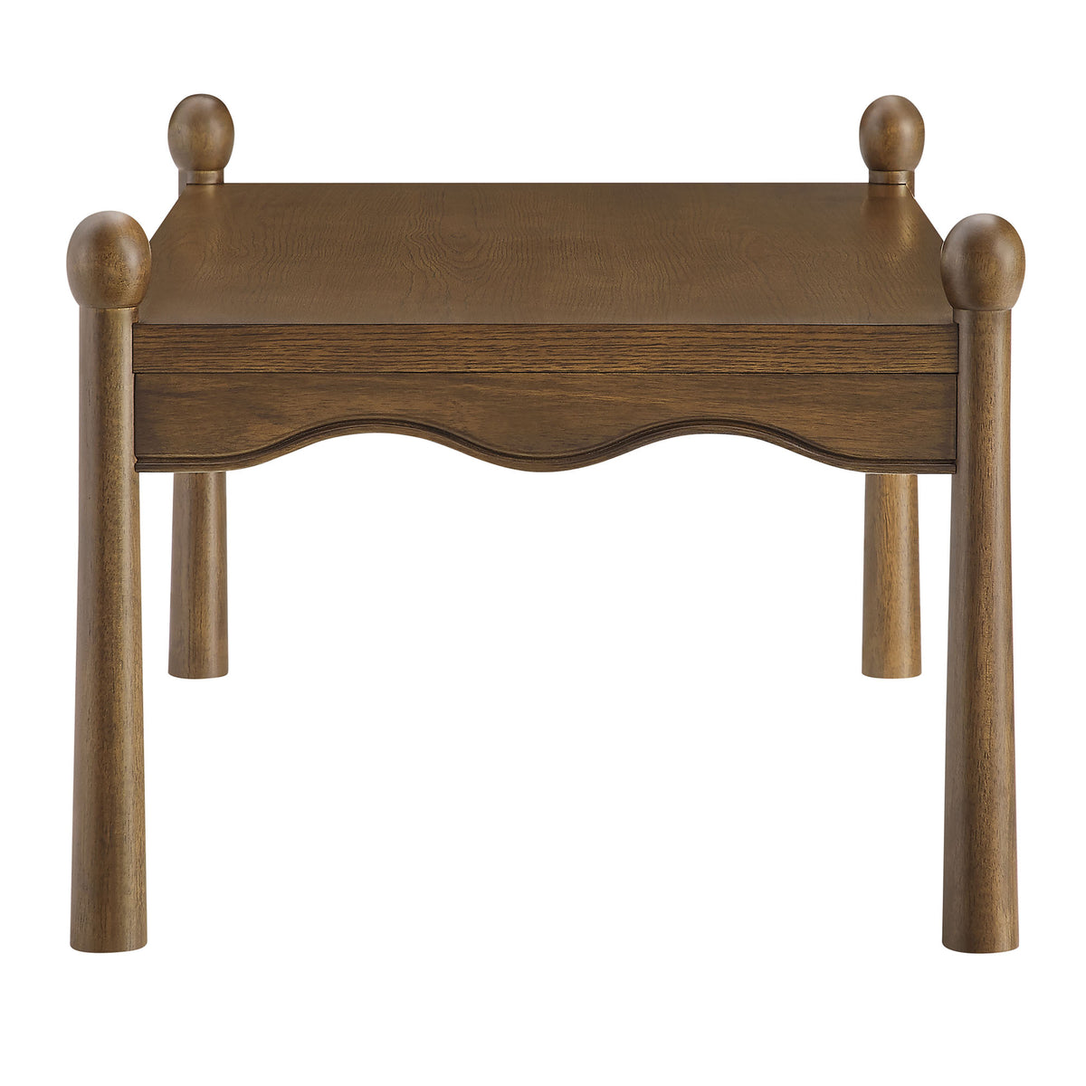 Darcy 46 Inch Wood Coffee Table - Walnut