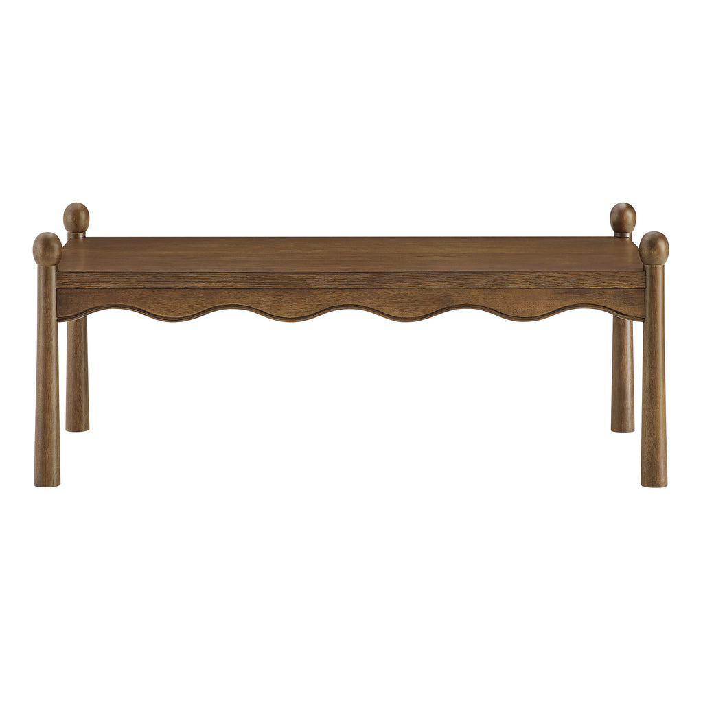 Darcy 46 Inch Wood Coffee Table - Walnut