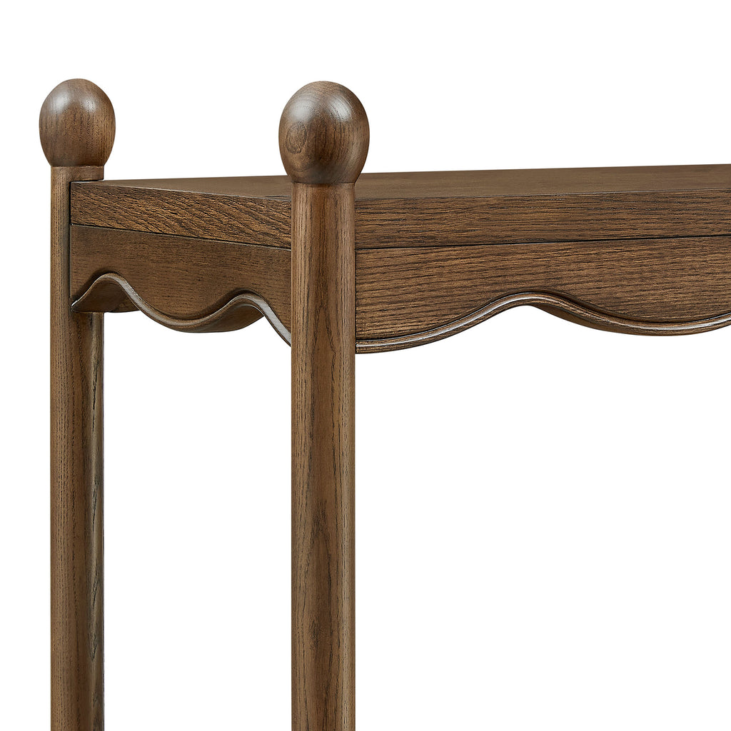 Darcy 4-Tier Open Bookcase - Walnut