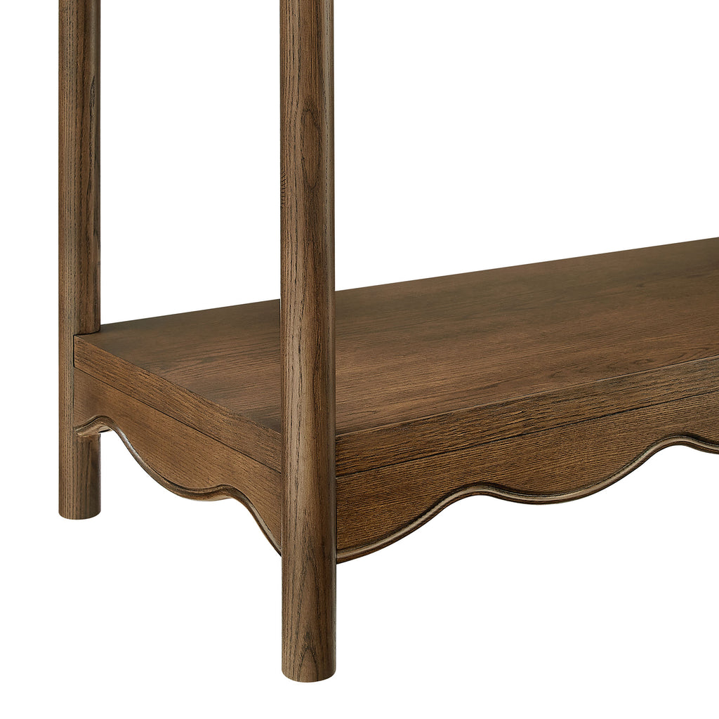 Darcy 4-Tier Open Bookcase - Walnut