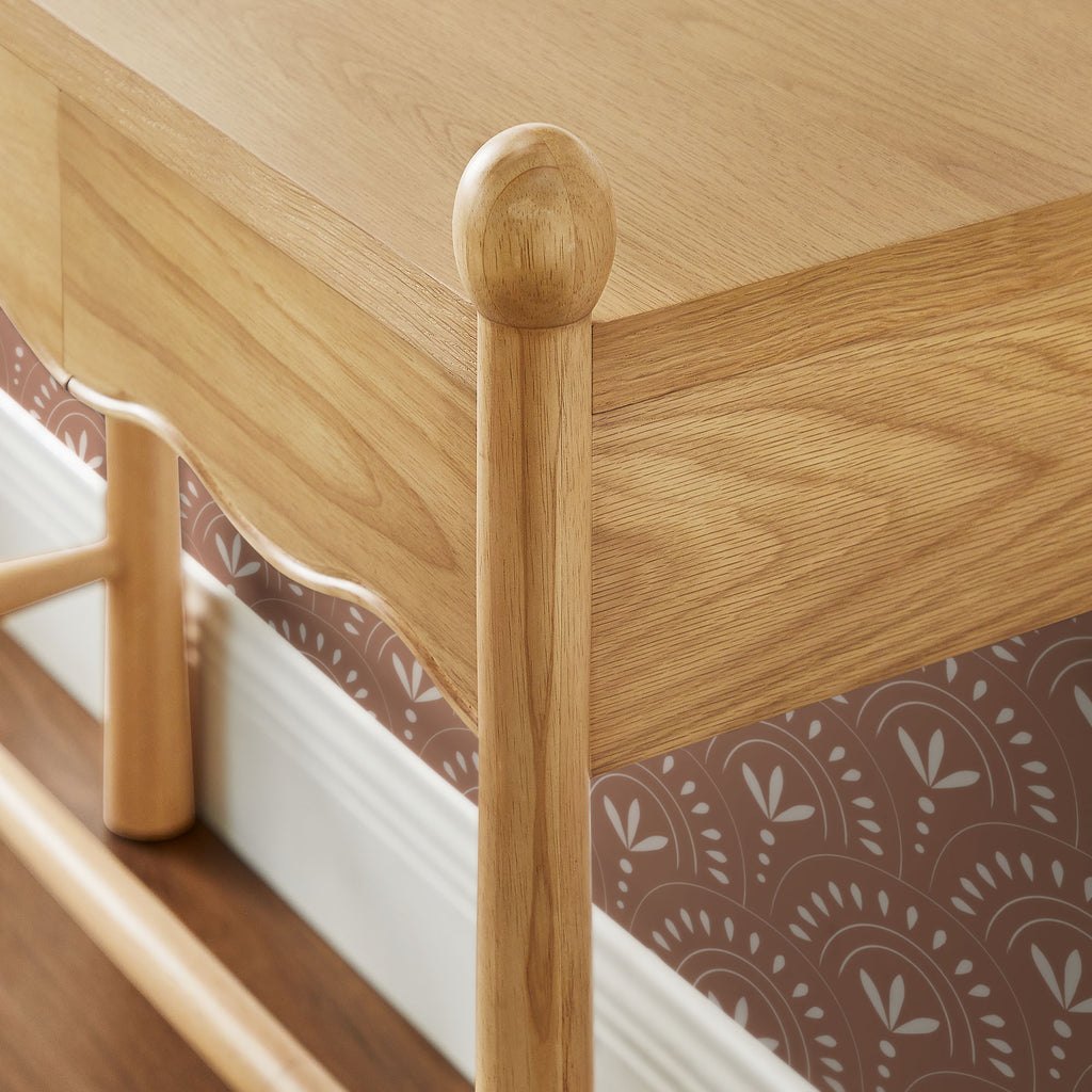 Darcy 44 Inch Wood Console Table - Oak