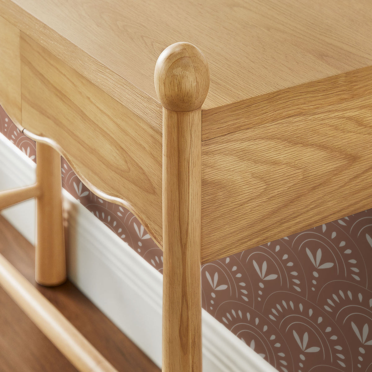 Darcy 44 Inch Wood Console Table - Oak