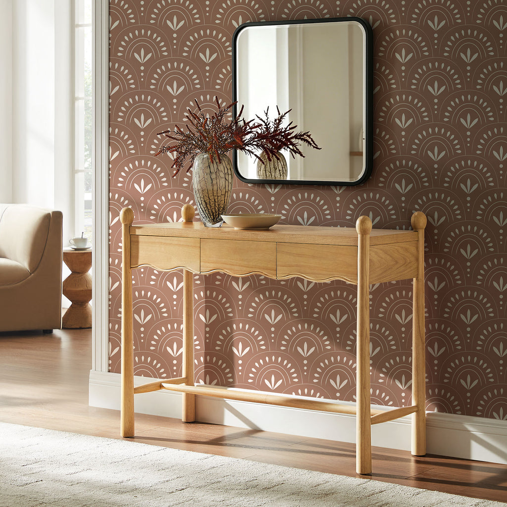 Darcy 44 Inch Wood Console Table - Oak