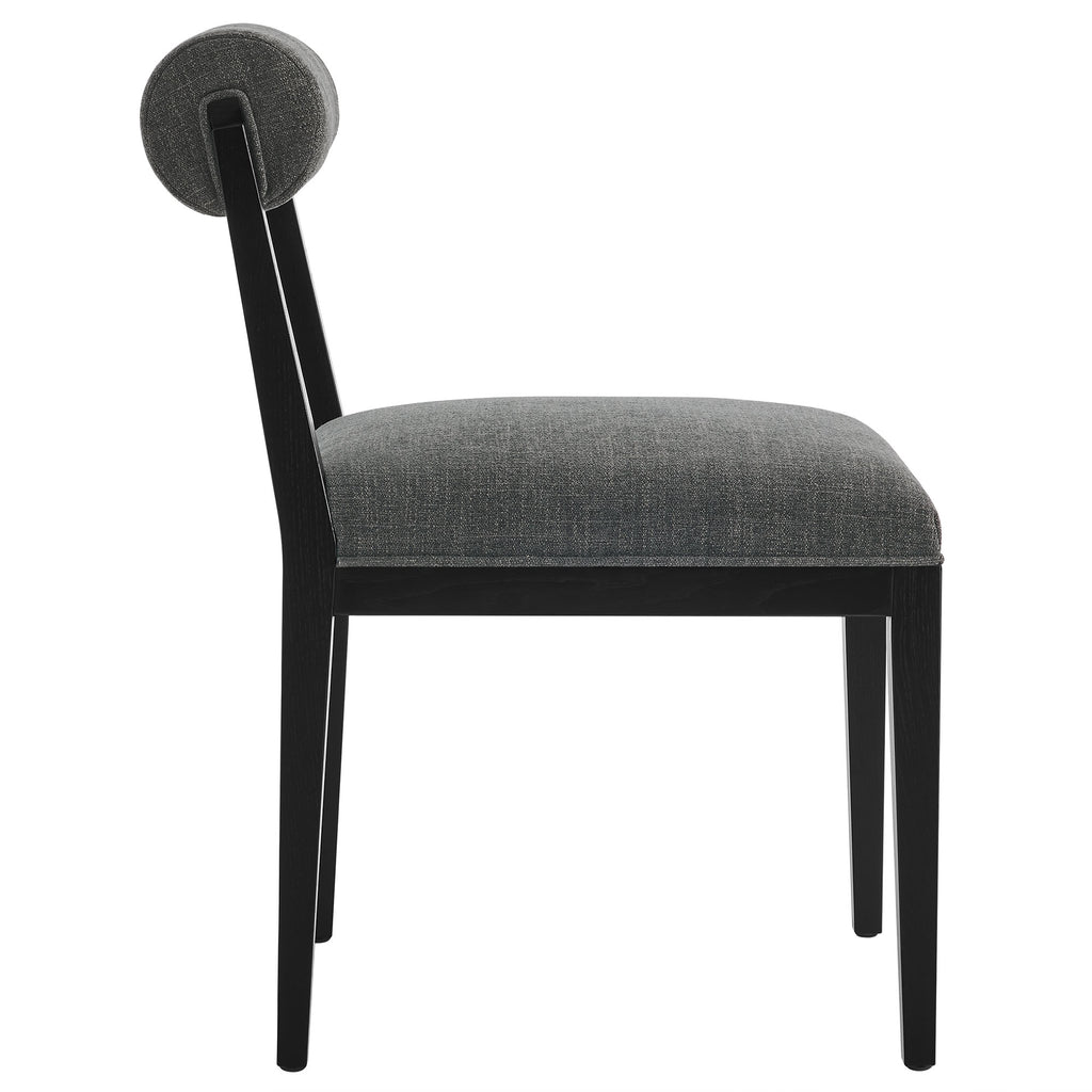 Kai Fabric Dining Chair Set of 2 - Charcoal