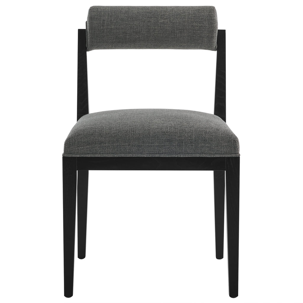 Kai Fabric Dining Chair Set of 2 - Charcoal