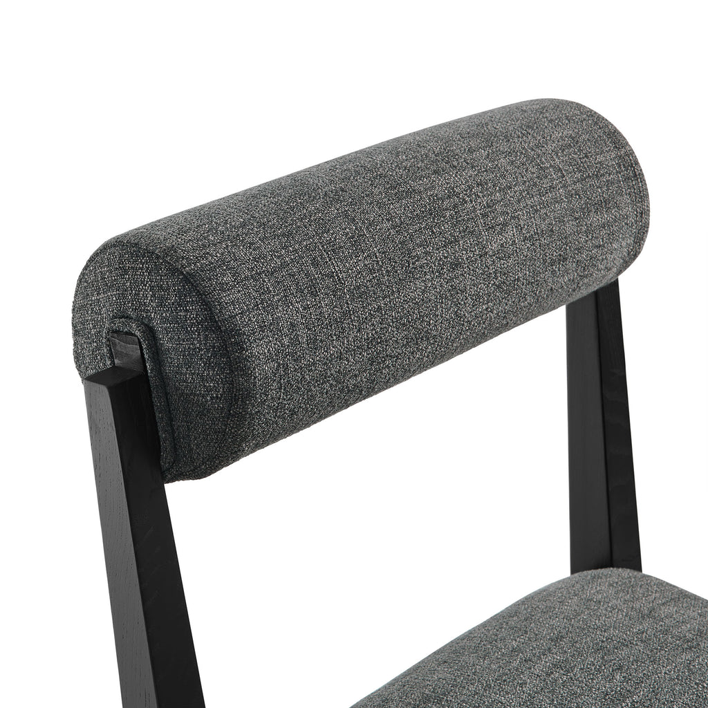 Kai Fabric Dining Chair Set of 2 - Charcoal