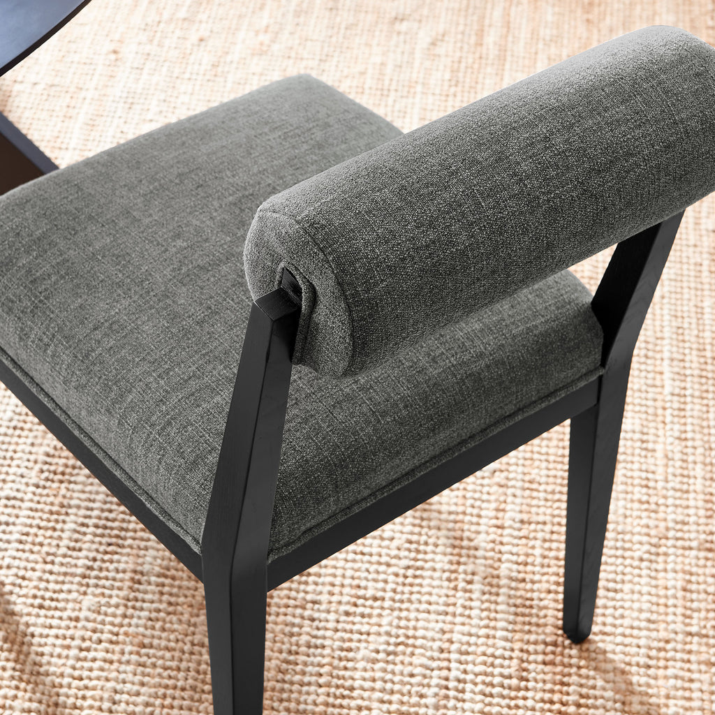 Kai Fabric Dining Chair Set of 2 - Charcoal