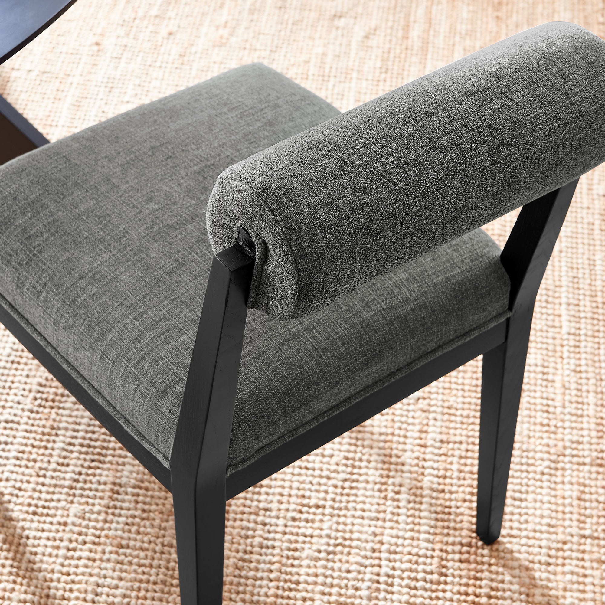 Kai Fabric Dining Chair Set of 2 - Charcoal