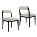 Kai Fabric Dining Chair Set of 2 - Linen