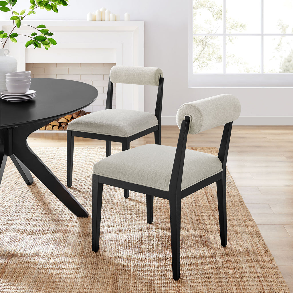 Kai Fabric Dining Chair Set of 2 - Linen