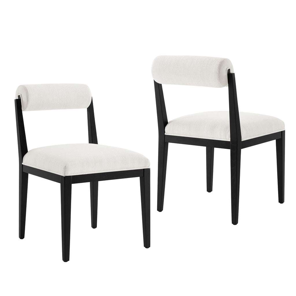 Kai Fabric Dining Chair Set of 2 - Salt
