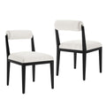 Kai Fabric Dining Chair Set of 2 - Salt