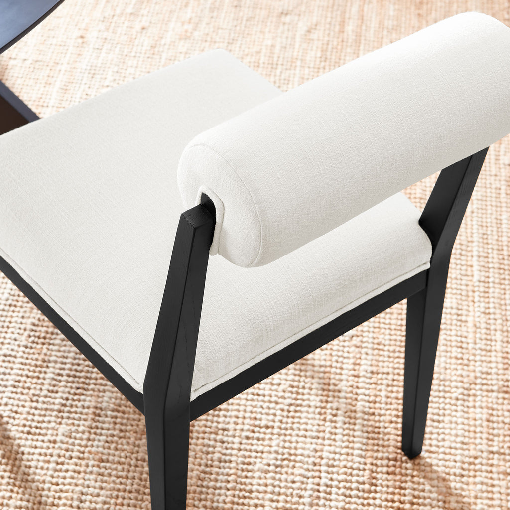 Kai Fabric Dining Chair Set of 2 - Salt