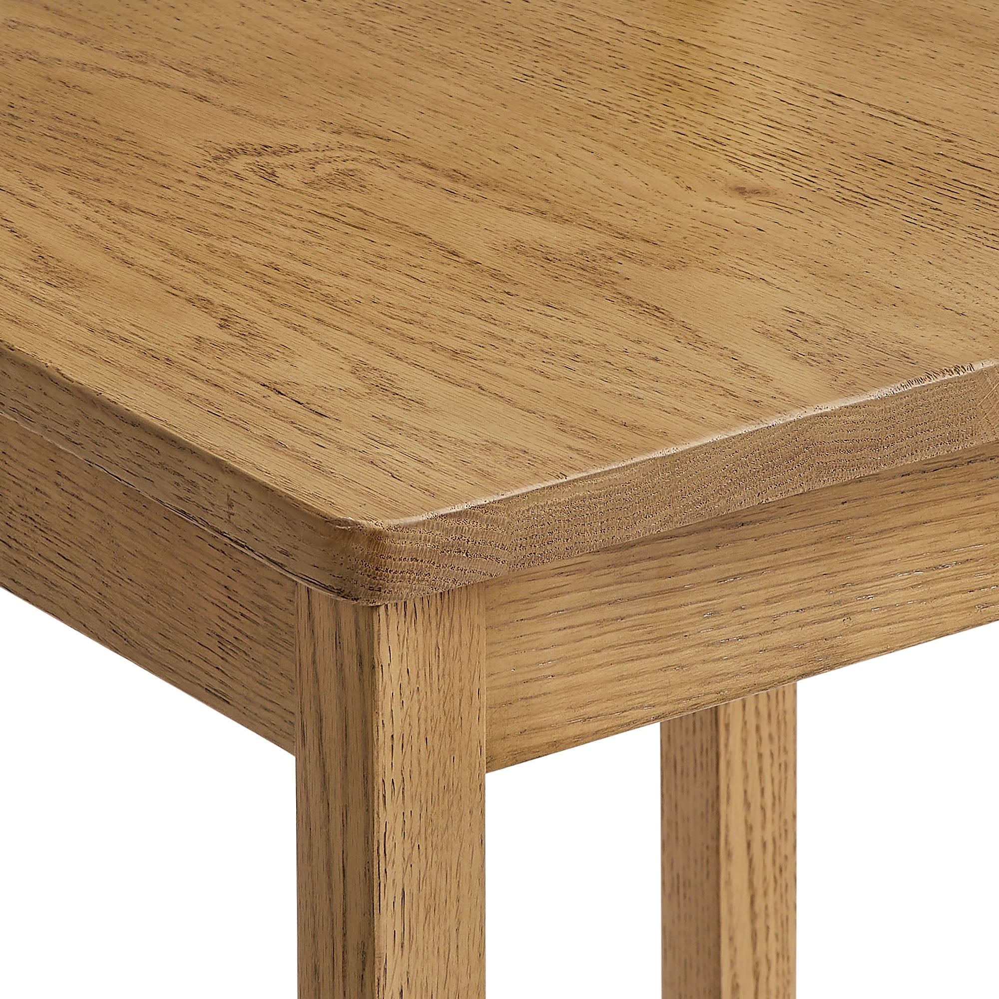 Jax Oak Wood Dining Chair With Wavy Razor Back Set of 2 - Weathered Oak